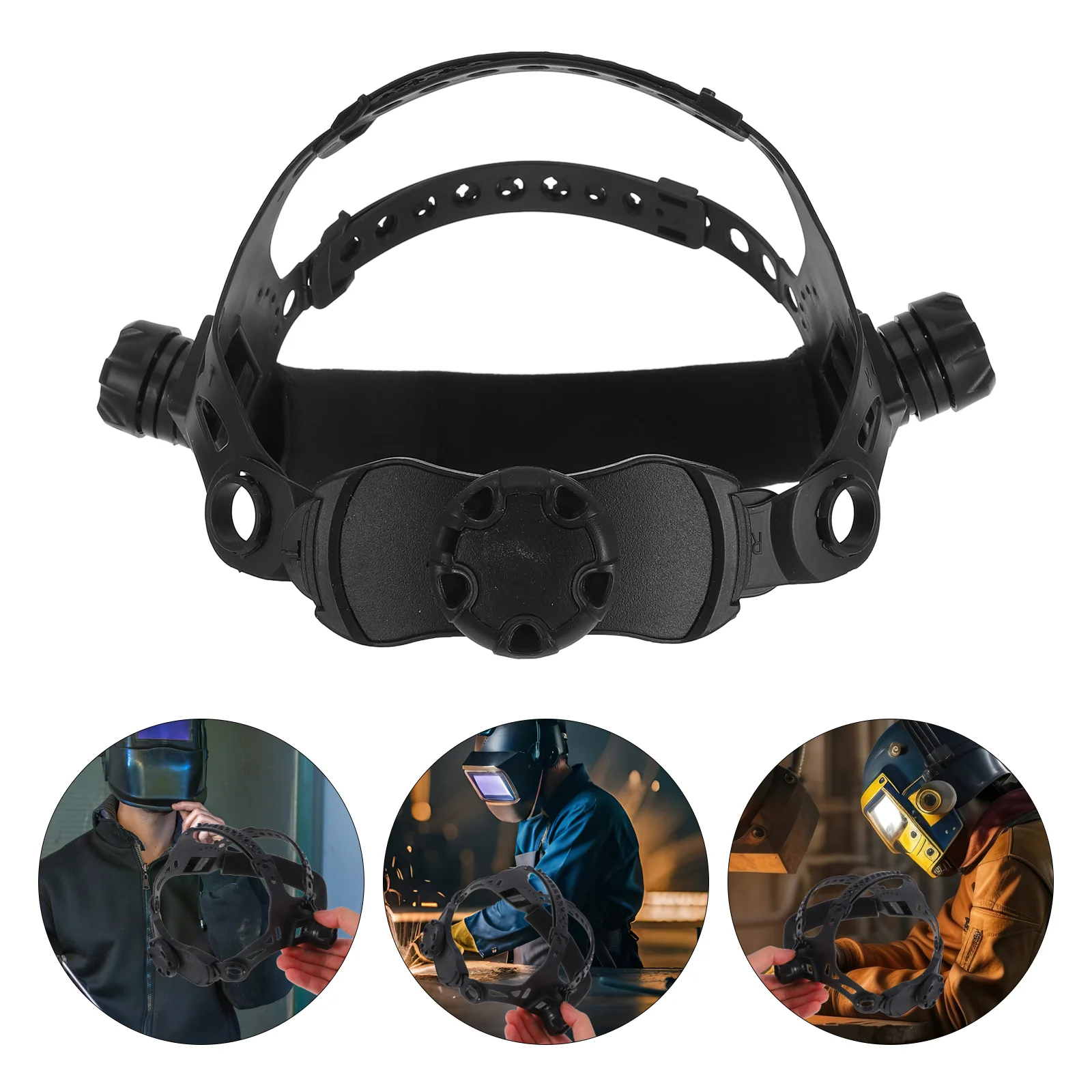 Welding Mask Sugar Scoop Hood Headgear Band Glasses Custom Fit Abs Adjustable Strap