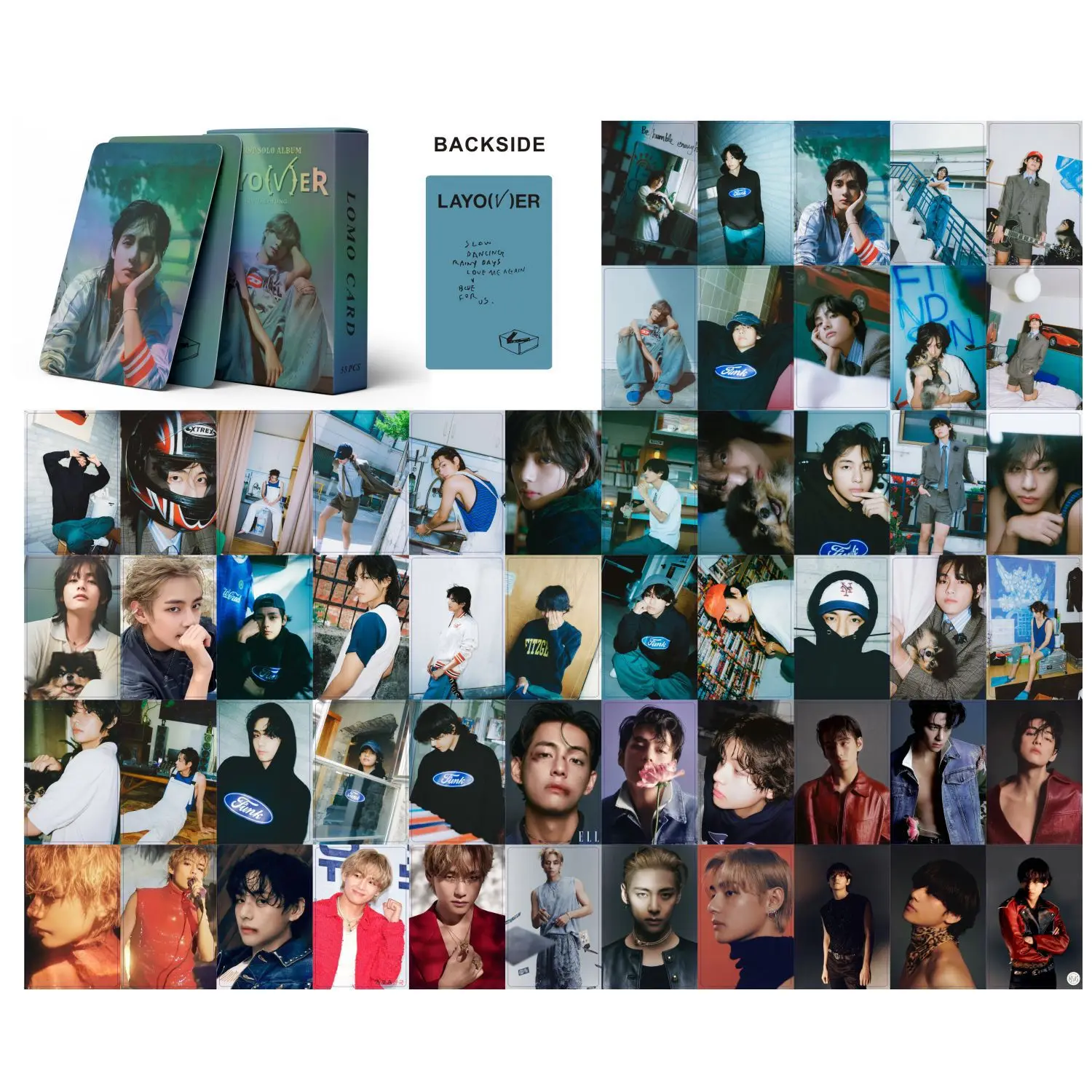 55 ชิ้น/กล่องKpop Layover Solo Photocards Lomoการ์ดการ์ดรูปถ่ายสําหรับคอลเลกชันแฟนๆ