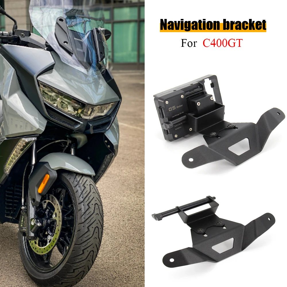 

Motorcycle Accessories Mobile Phone holder Support GPS Navigation Bracket For BMW C400GT C 400GT C400 GT