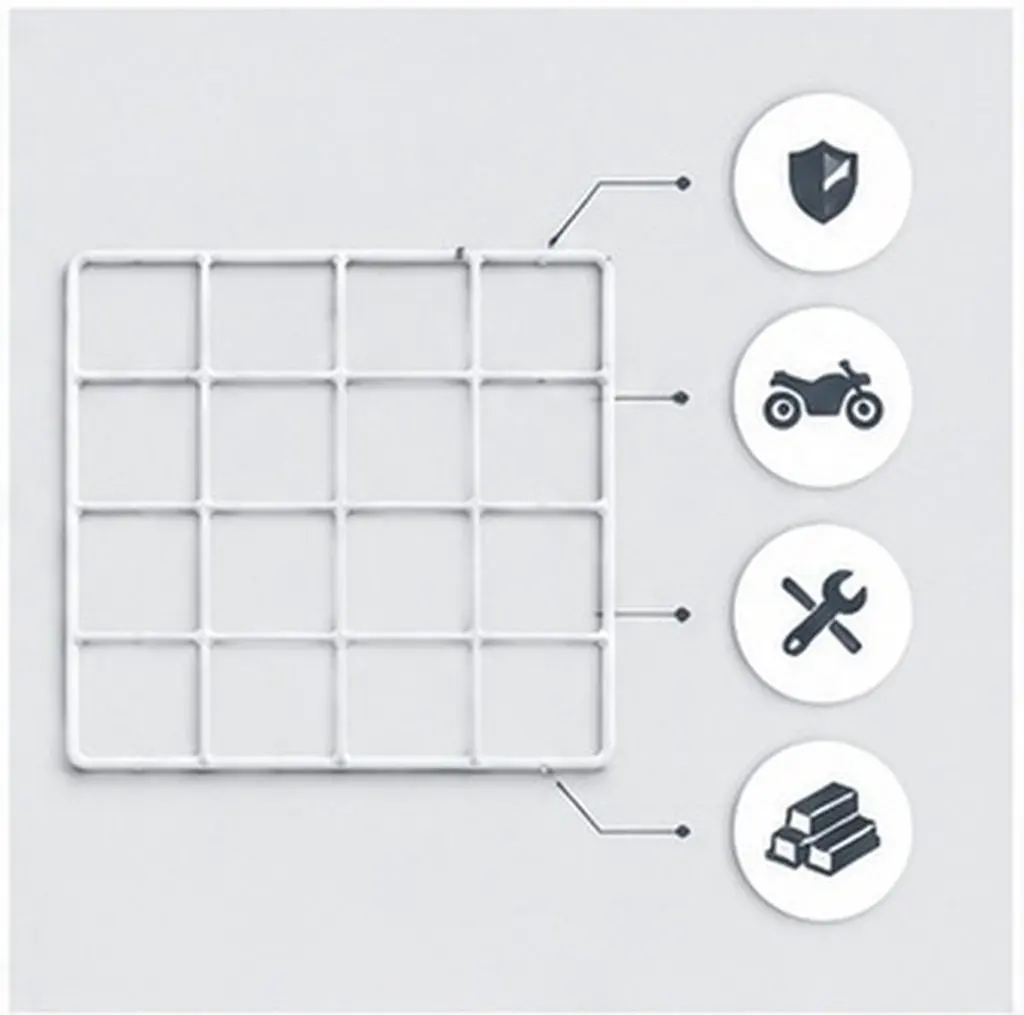 Motorcycle Rear Rack 40x30cm Sturdy Iron Grid Delivery Food Box Holder Insulated Carrier Rack Hot Food Warmer Tray for Takeaway