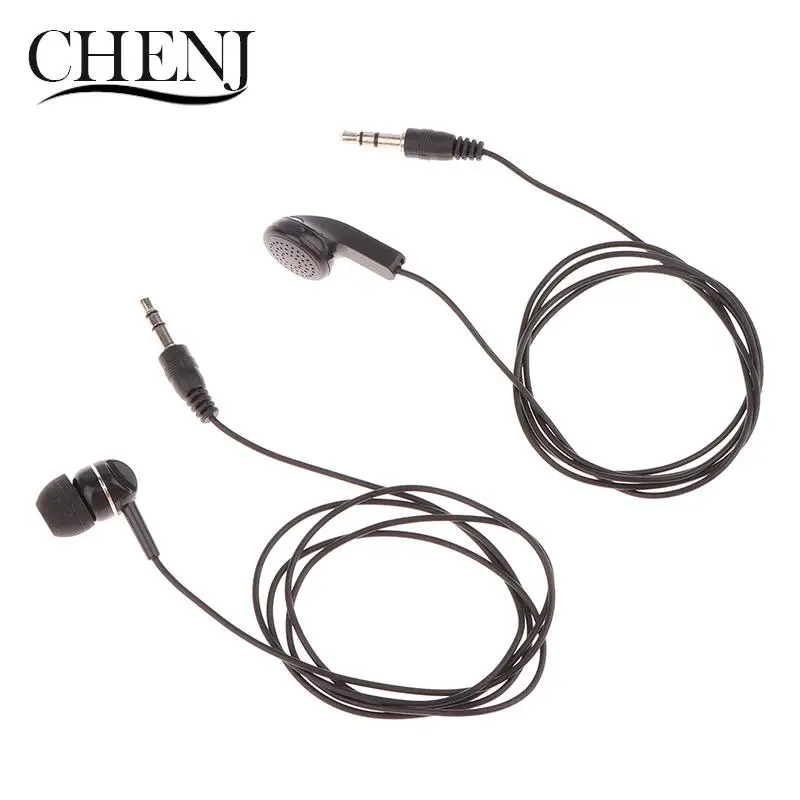 1Pc Earpiece 3.5mm Plug Single Side Headset Headphone Dual Channel Earphone for Laptop PC Headset