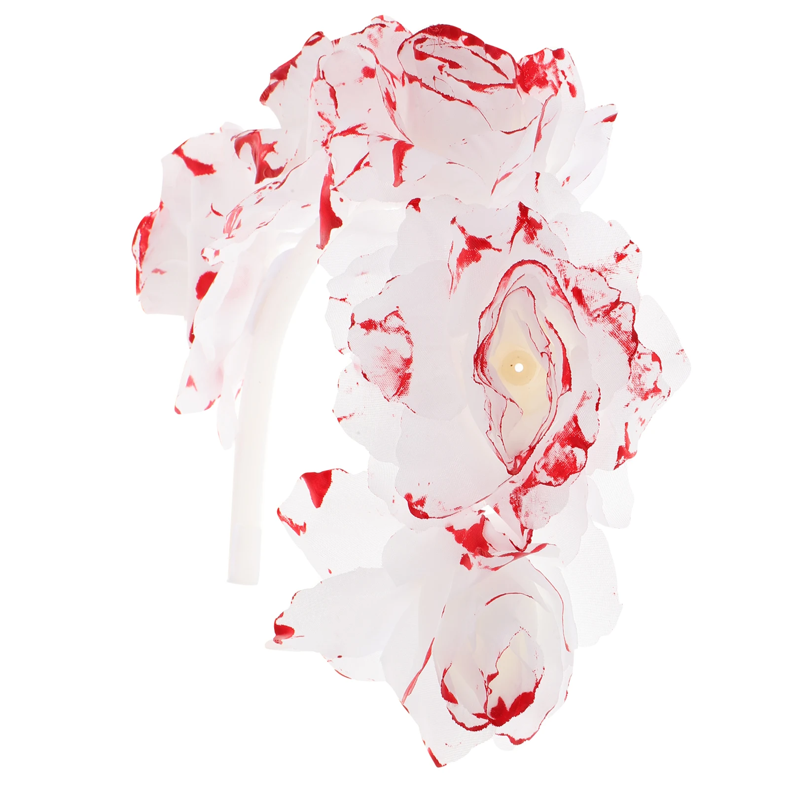

Pearlescent Hair Hoops Headdress Halloween Woman Headb s Lightweight Durable Safe Plastic Cloth Photography Holiday