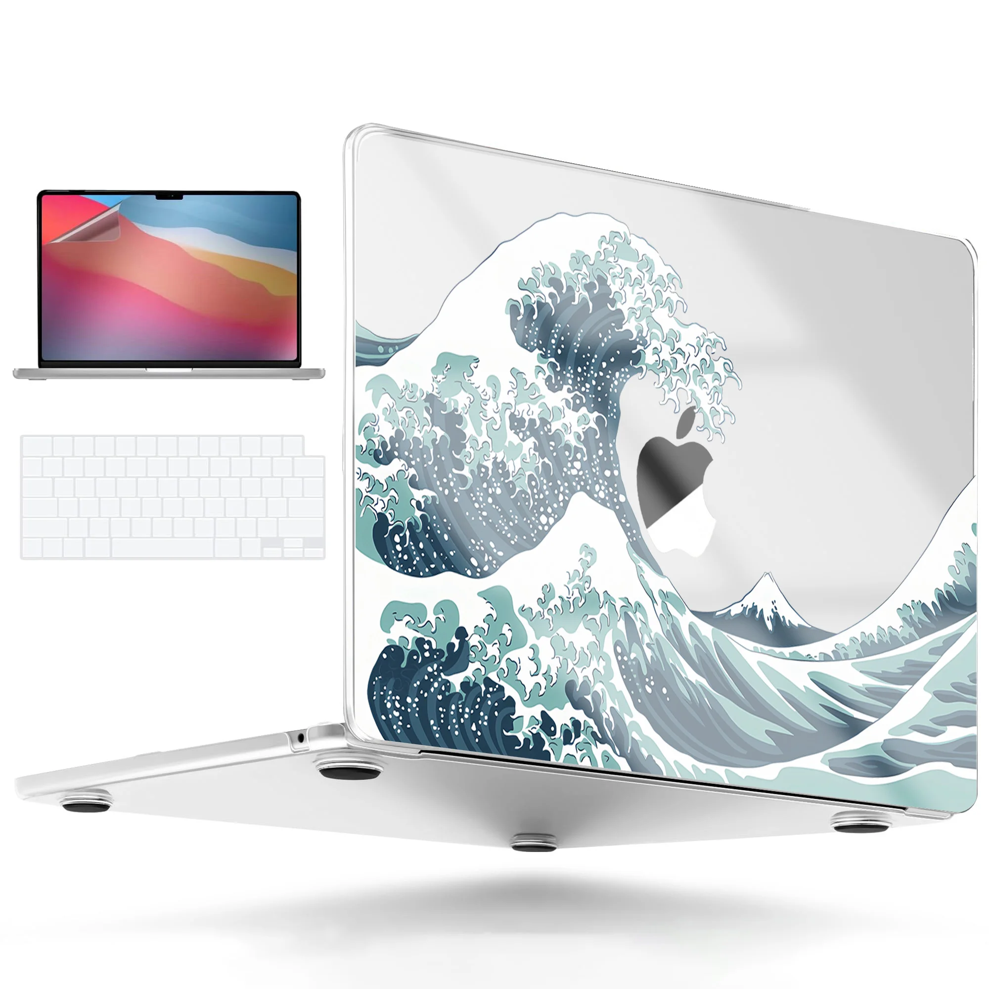 Étui pour ordinateur portable 2025 M4 pour MacBook Pro 14.2/16.2 "Air 13/13.6/15.3" M2/M3, coque de protection antichoc Compatible avec un Design mince