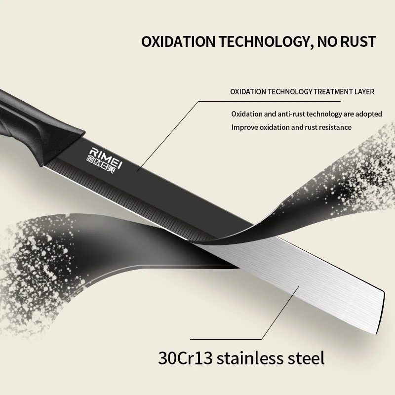 سكين فواكه كبير ممتد متعدد الأغراض قطاعة فواكه وبطيخ سكين بطيخ تجاري كبير الحجم مقبض مريح مضاد للانزلاق