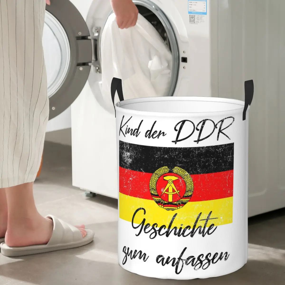 طفل جمهورية ألمانيا الجدار 9 نوفمبر 1989 سلال الغسيل القابلة للطي الملابس القذرة اللعب سلة التخزين كبيرة مقاوم للماء يعوق #1