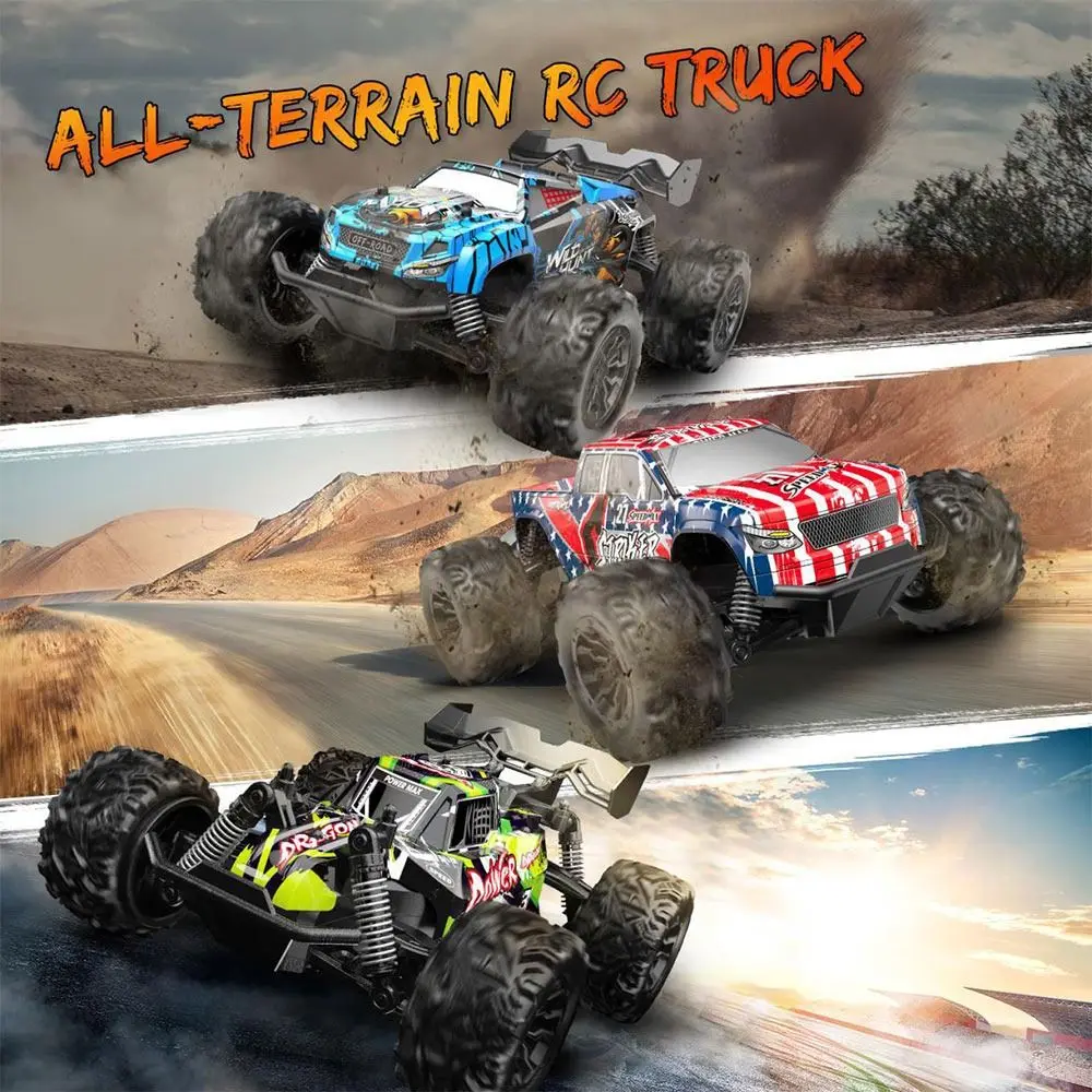 Hobbies Alloy Plastic 2.4G Alloy RC Car 2.4G Blue Green Remote Control Racing Cars 20KM/H Off-Road Rock Crawler Gift