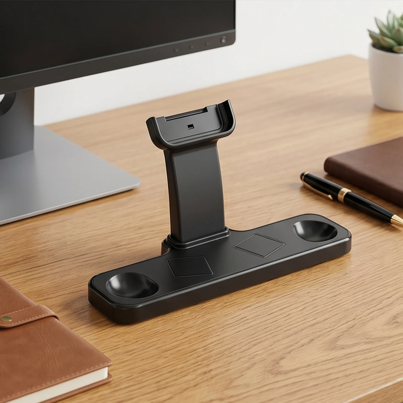 For Steam Controller Universal Magnetic Charging Dock Triangular Structure Metal Base Desktop Display Holder for Gaming Setup