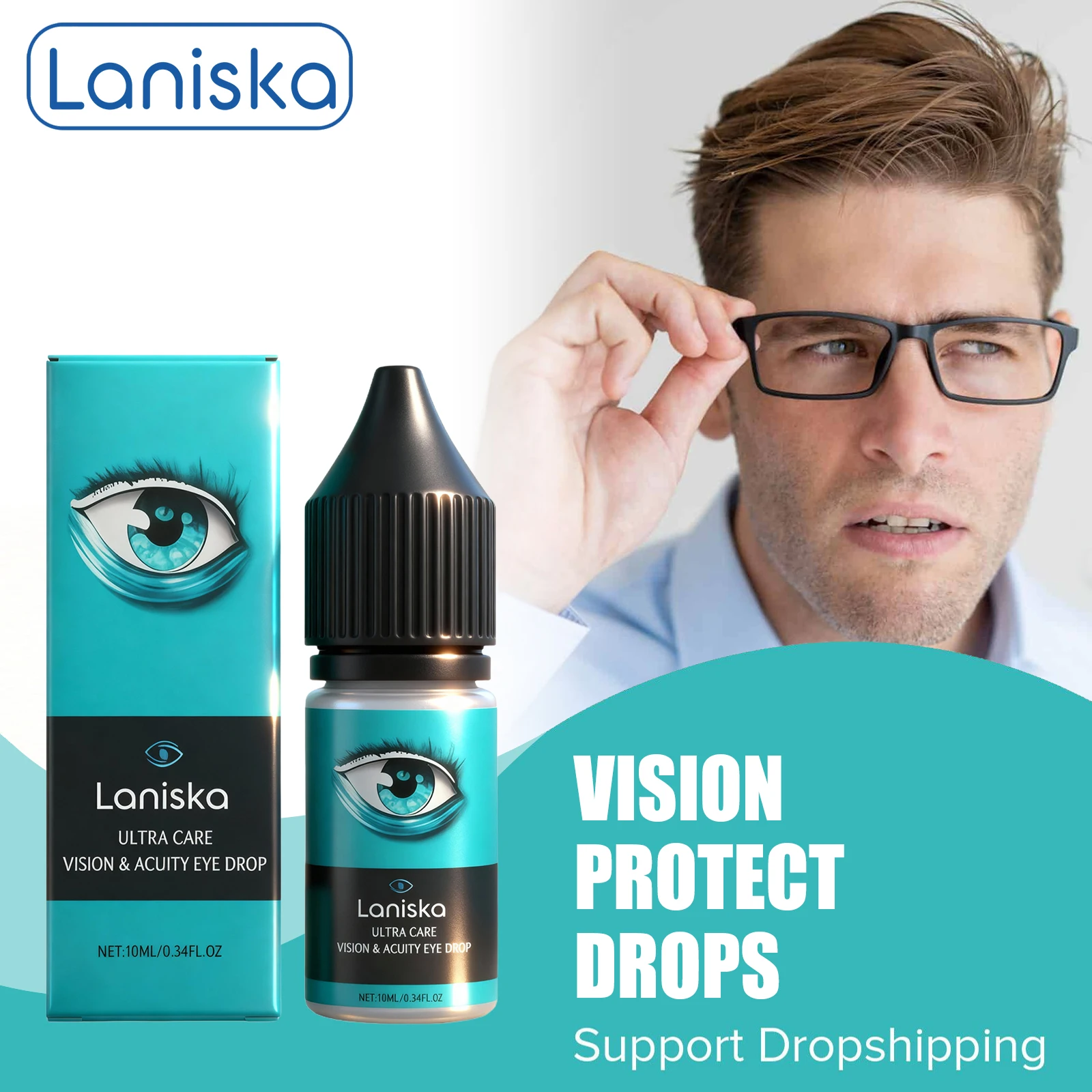 1/2/3pcs Presbiopia Ripristina Gocce per gli occhi Alleviare l'affaticamento degli occhi Prurito secco Rossore Migliorare la vista sfocata Visione Migliorare Gocce per gli occhi