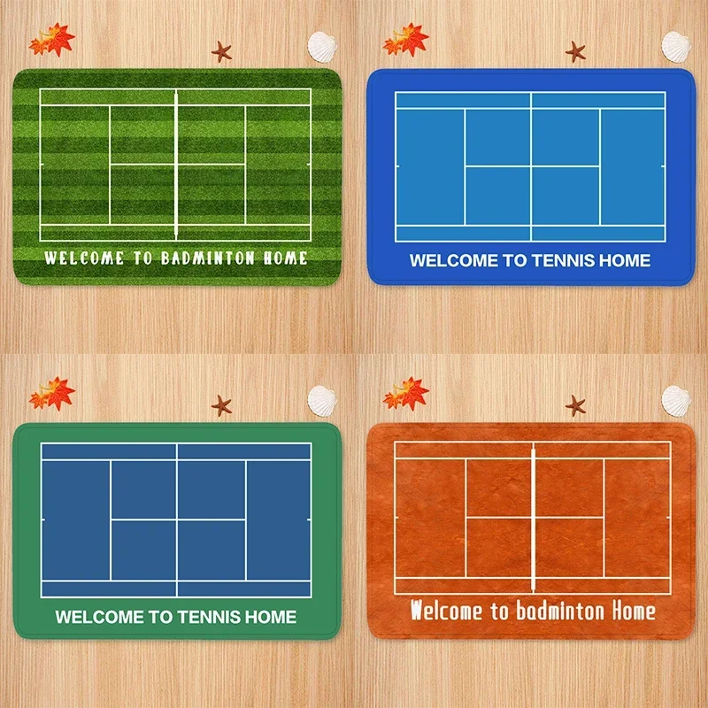 Non-slip Tennis Court Door Mat Carpet Bathroom Kitchen Balcony Living Porch Bed Home Decoration