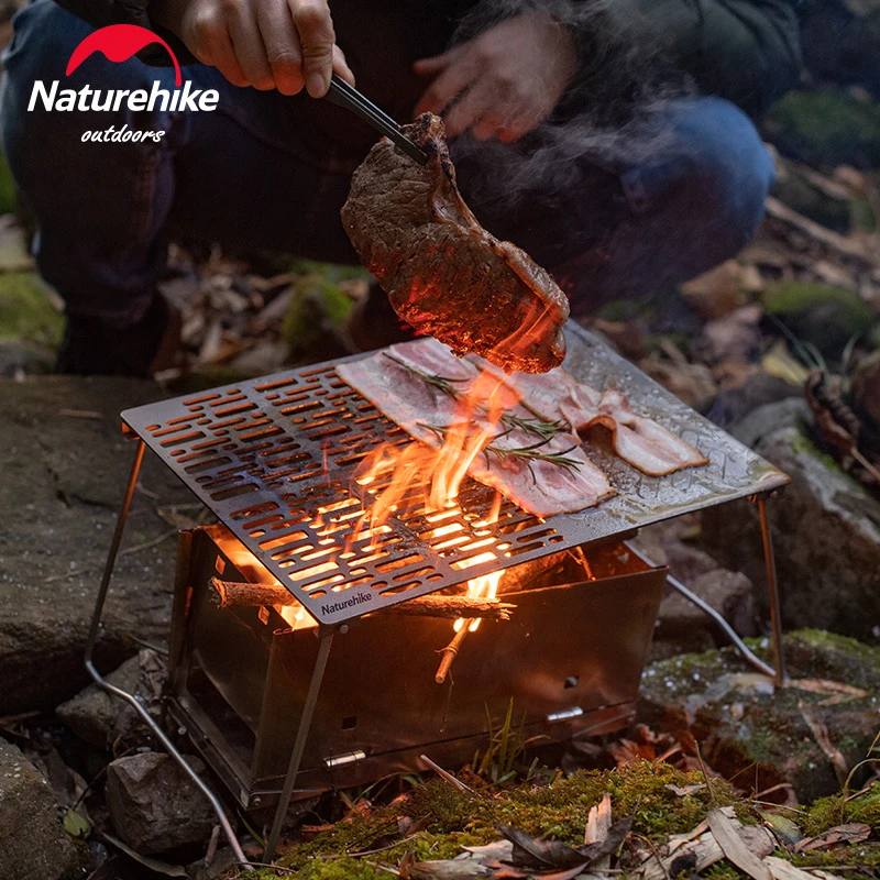 

Naturehike Portable Outdoor Titanium Baking Tray Ultralight Barbecue Plate For Camping Hiking Picnic Travel BBQ NH20SK015