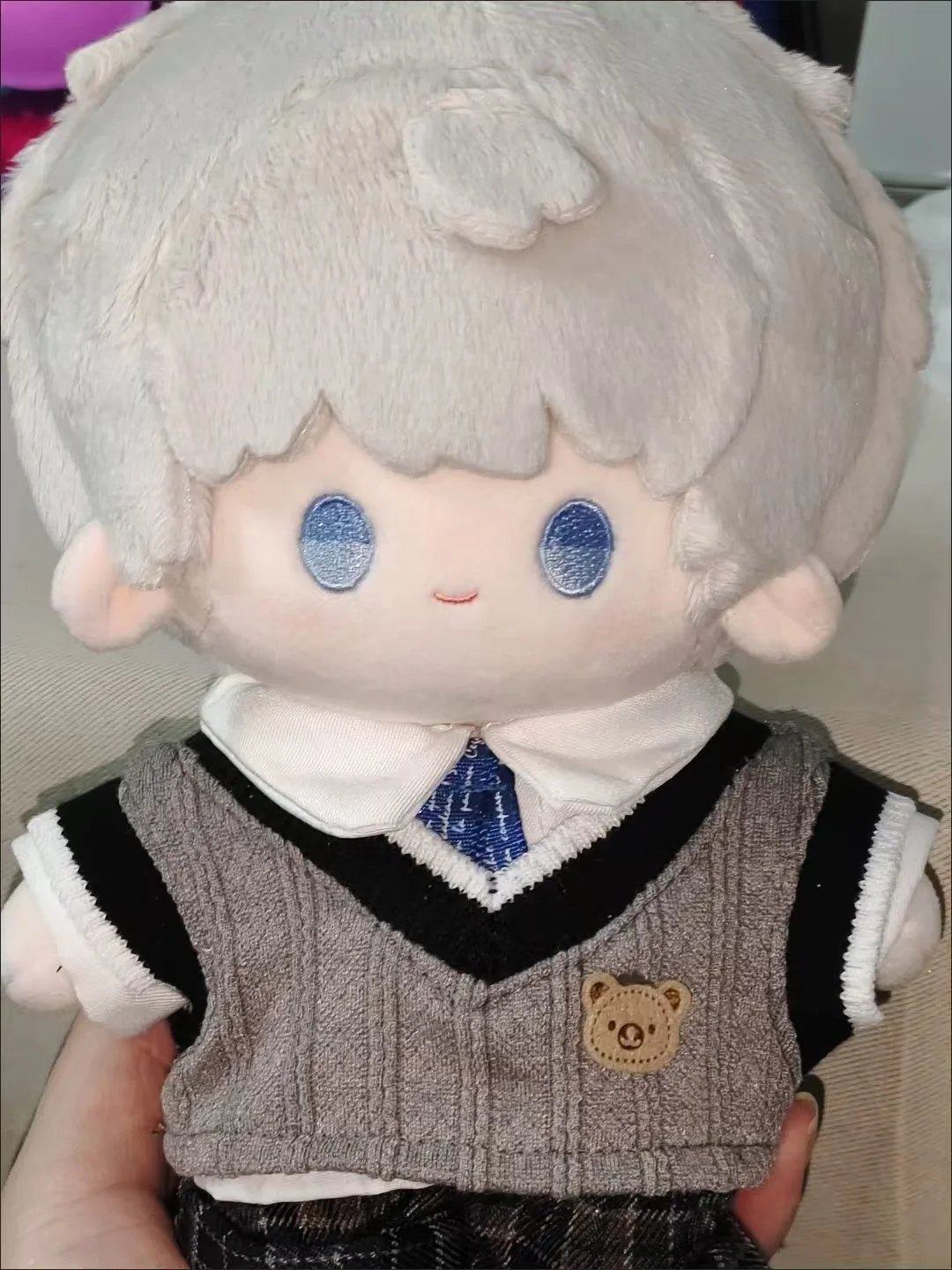 Love and Deepspace 20CM Doll Clothes Suit Chinese Style Tops T-shirt Coat Vest Pants Set Cotton Plush Toys Clothing Accessories