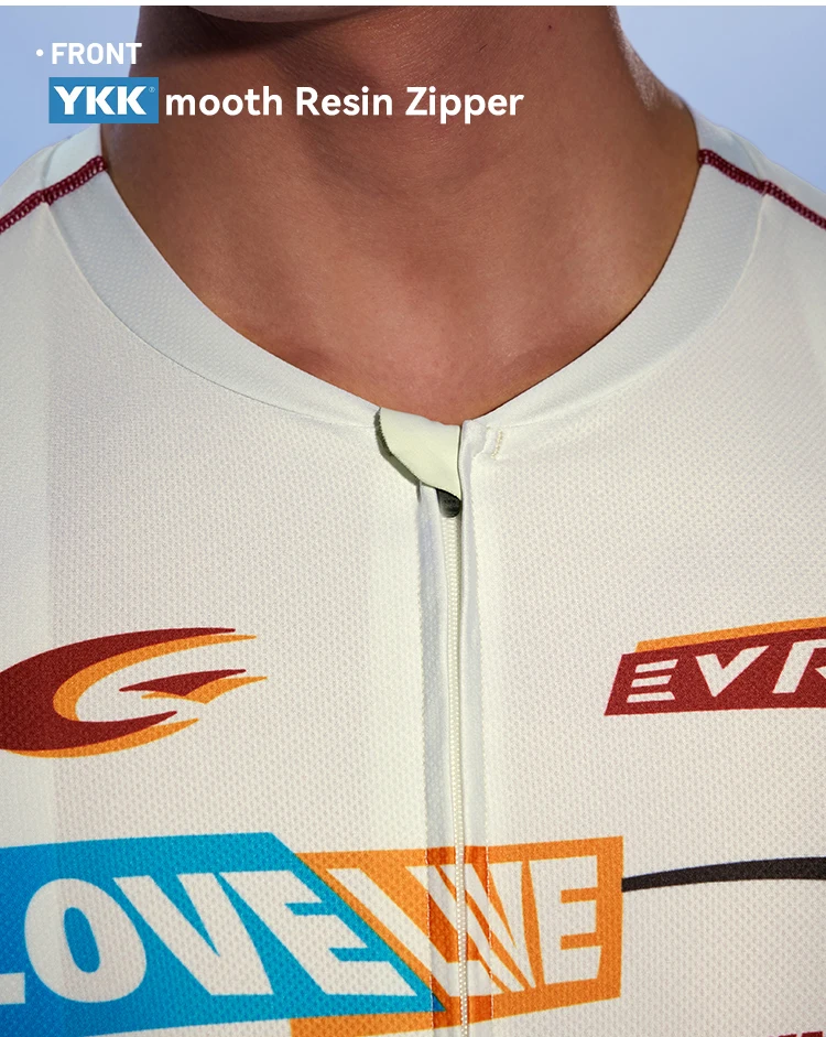 EVR Sommer Herren-Radtrikot Kurzarm Hochelastisch Atmungsaktives Radshirt Herren 3-Taschen Straßen- und Mountainbike-Oberteil – Detail 8