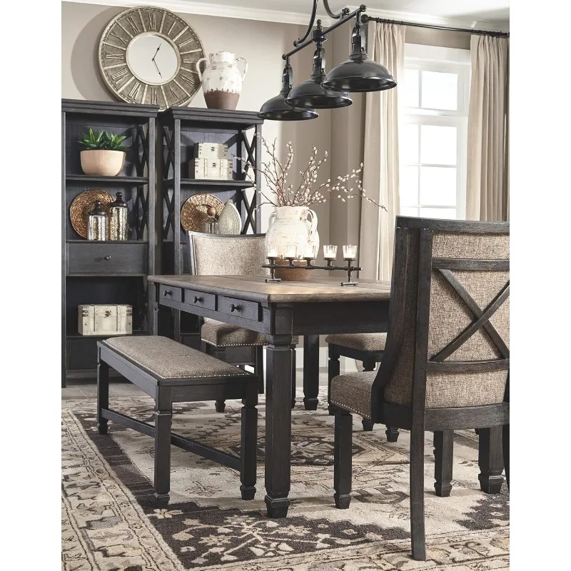 Urban Farmhouse Upholstered Dining Chairs 2 Almost Black Uphotled Side Chairs Beautified Perfect for The Kitchen Apartment