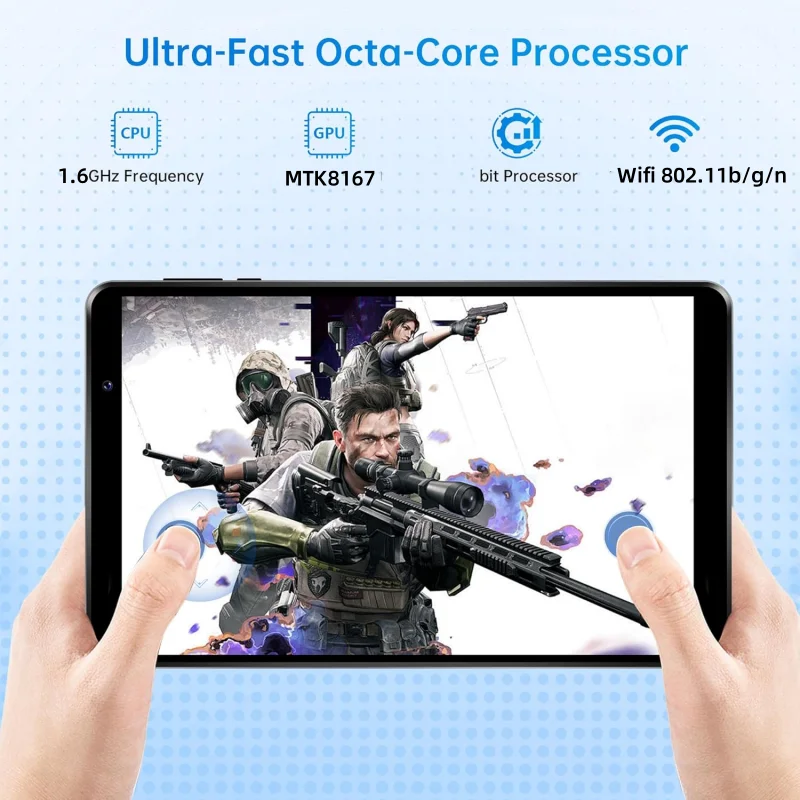 8인치 2GB RAM 32GB ROM 안드로이드 7.0 태블릿 PC H870 MTK8167 옥타 코어 1.6GHz 1280x800 픽셀 WIFI 듀얼 카메라