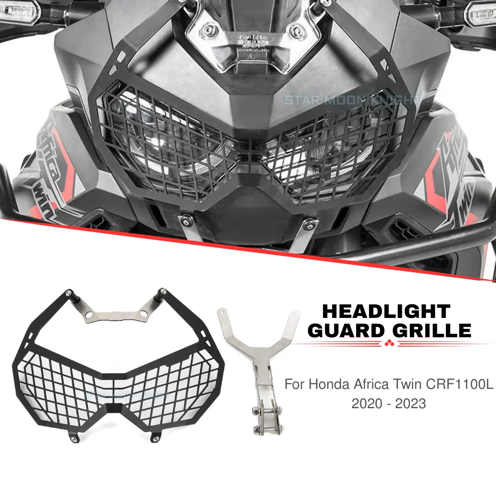 

For Honda Africa Twin CRF1100L CRF 1100 L CRF 1100L 2020 - 2023 Motorcycle Accessories Headlight Grille Guard Protector Cover