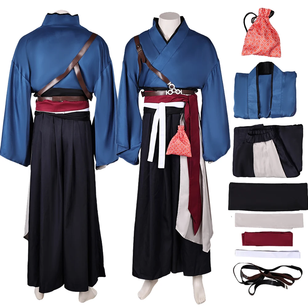 Ronin Cosplay Game Rise off the Ronin Fantasia Costume Disguise For Boys Men Adult Cloak Skirt Pants Halloween Carnival Suit