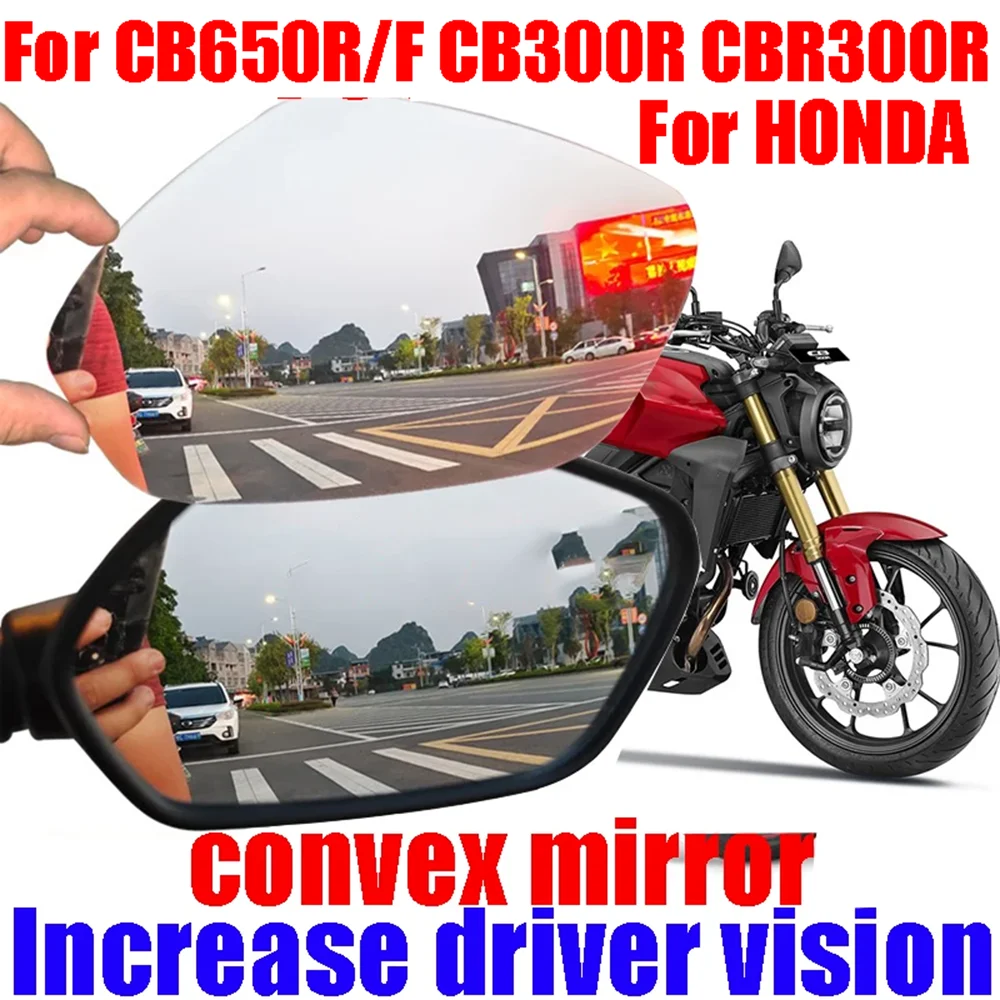 For HONDA CB650R CB650F CBR300R CB300R CB300F CB 650 R 650R Accessories Convex Mirror Increase Rearview Mirrors Side Mirror View