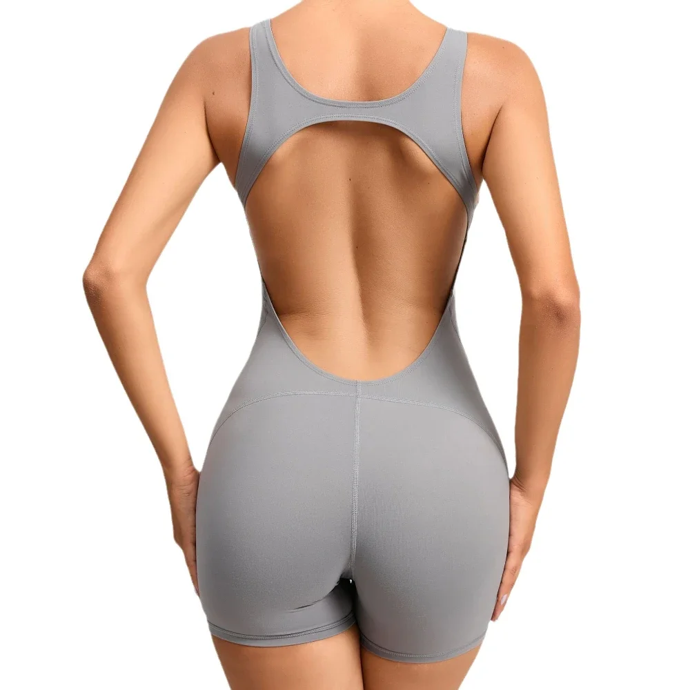 Seamless Yoga Jumpsuits Sports Fitness Hip-liting Nude Feel Training Dance One-piece Shorts Quick Dry Gym Outdoors Yoga Bodysuit