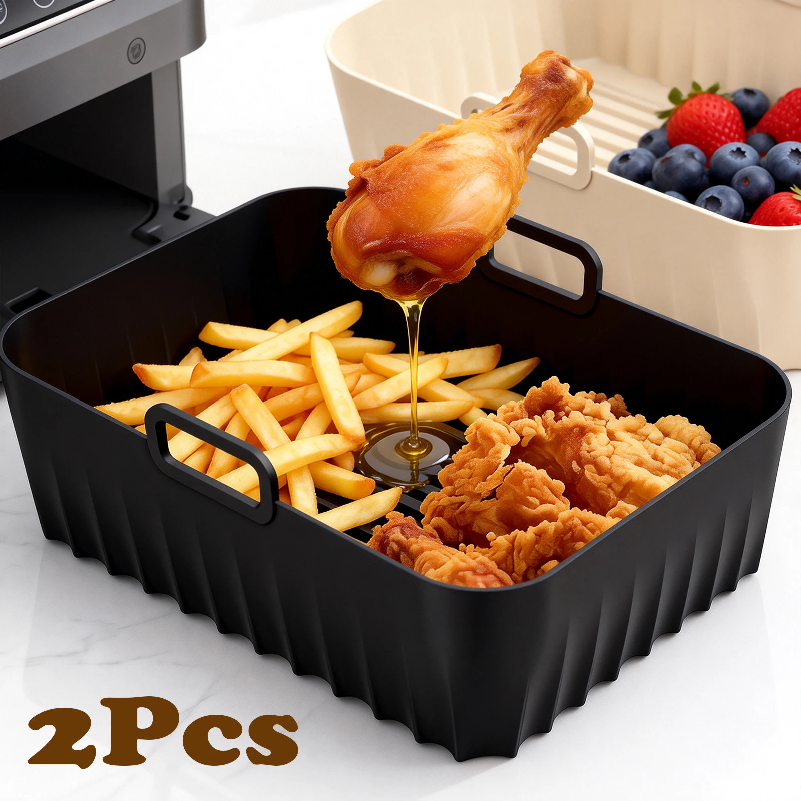 2Pcs Silicone Air F…