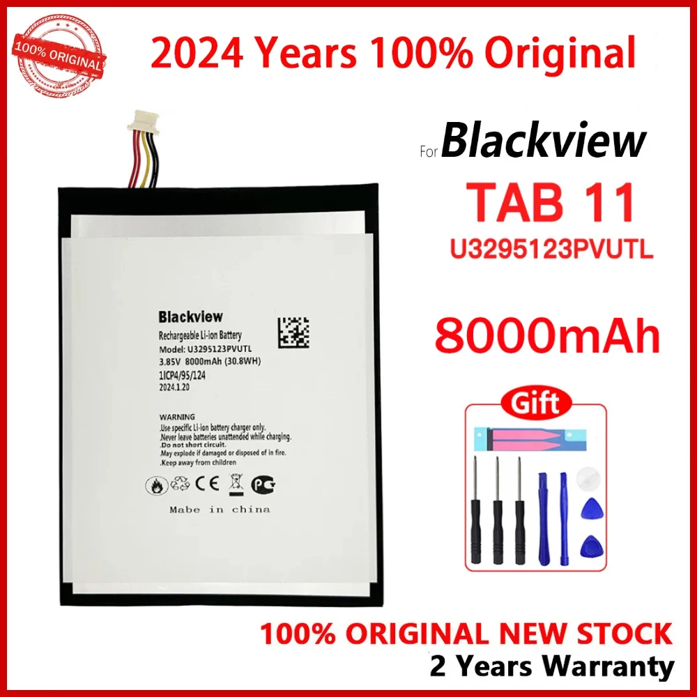 100% New Original  TAB 11 U3295123PVUTL 8000mAh Battery For Blackview TAB11 TAB 11 Phone Batteries With Gifts