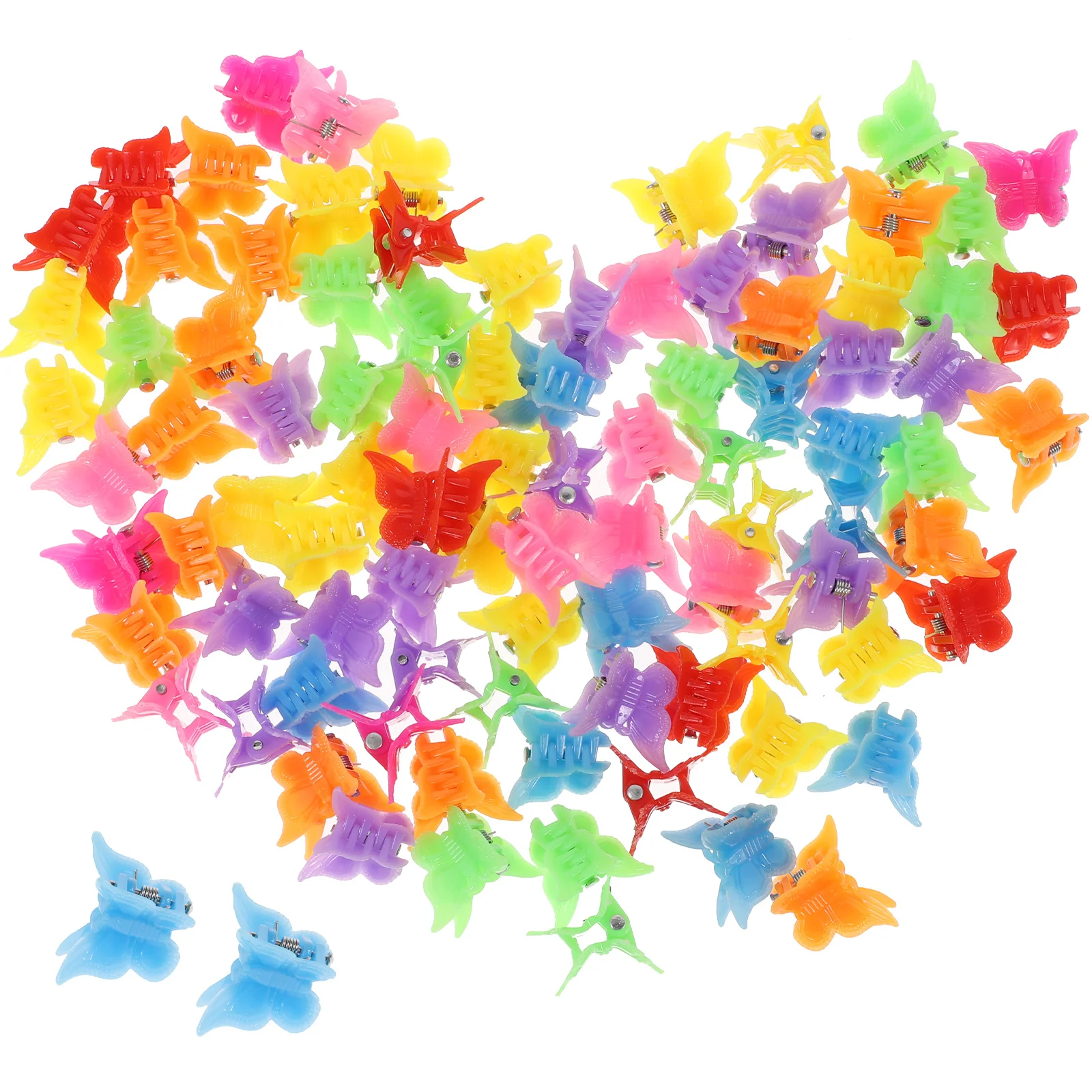 

300 Pieces Mixed Color Mini Jaw Hair Clips Butterfly Claw Clips for Styling Cutting Curling Drying Accessories