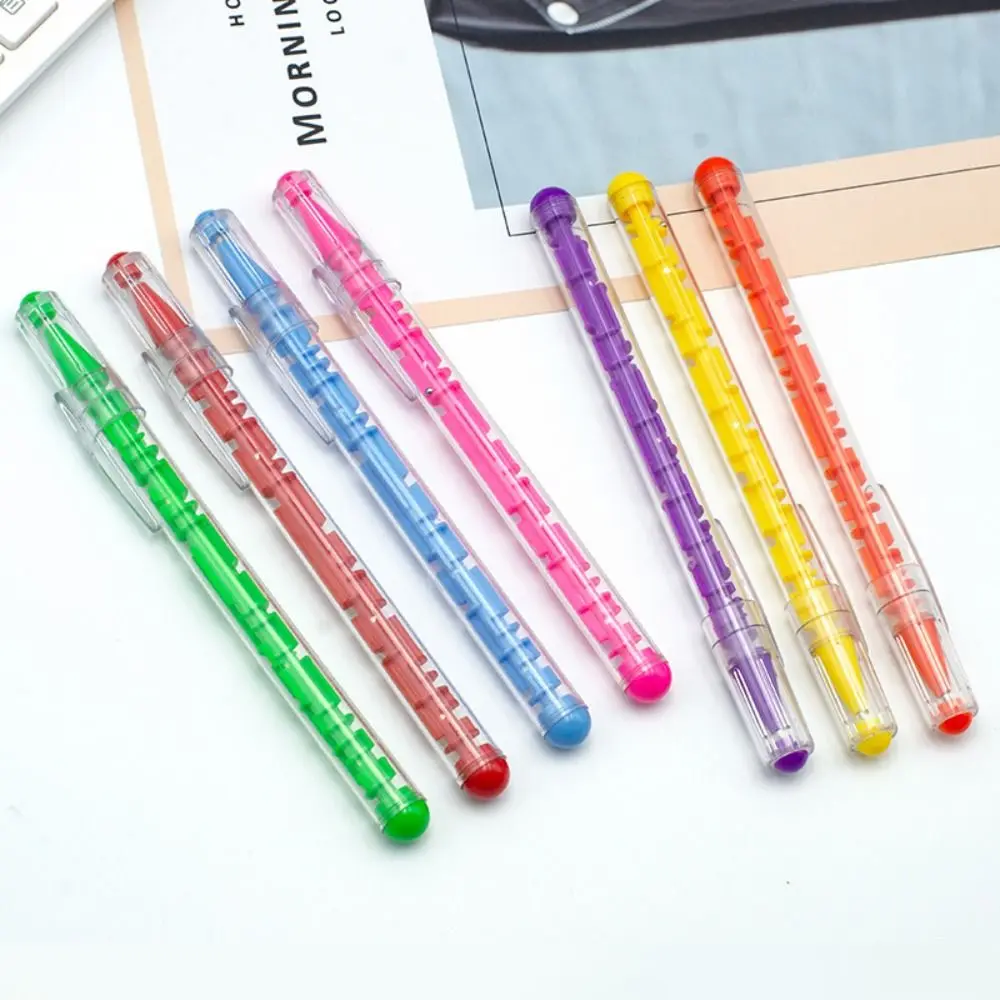 4Pcs Writing Smoothly Puzzle Ballpoint Pen Novelty Stationery Quick-Drying Maze Signature Pen Toy Pen 1mm Neutral Pen Studens