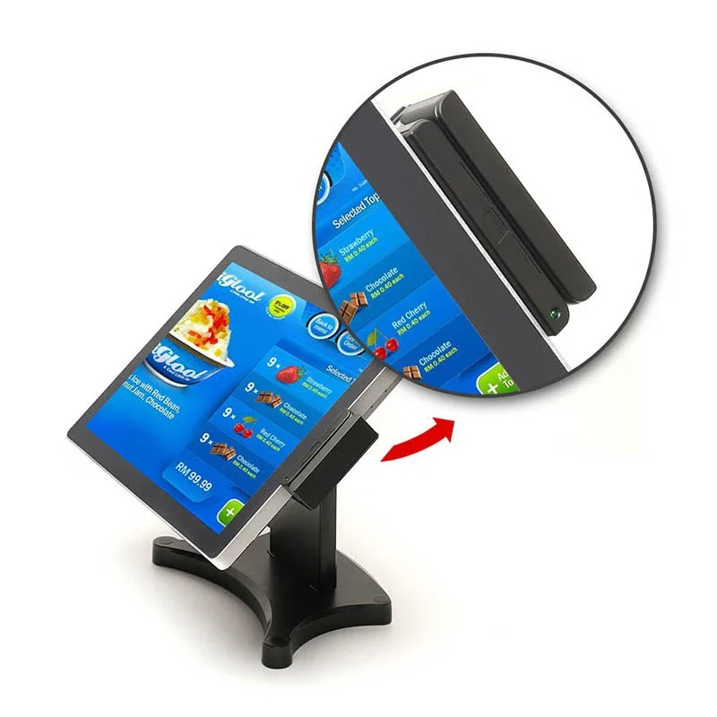 آلة أمين الصندوق بشاشة تعمل باللمس مقاومة للماء مقاس 15/17 بوصة مع نظام POS للطابعة لدفع بطاقة الائتمان #4