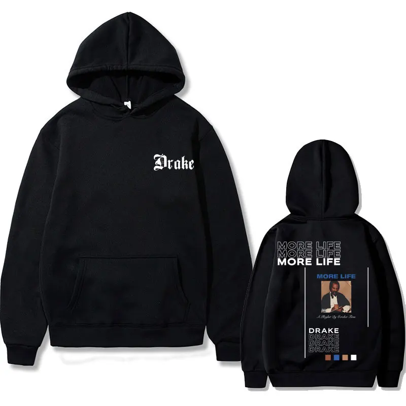 

Rapper Drake More Life Album Cover Hoodie Men Women Hip Hop Oversized Sweatshirts Male Fleece Cotton Hoodies Men's Streetwear