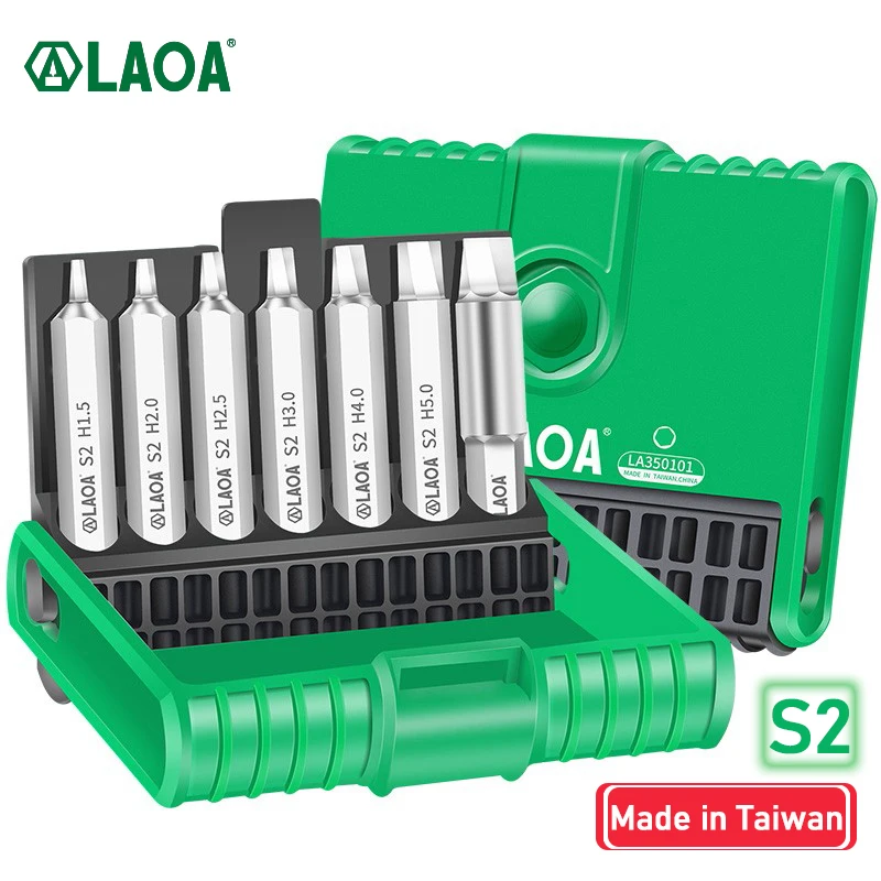 LAOA Screw Extractor S2 Alloy Steel Slide Screw Extractor Torx Hexgon Screw Repair Bad Screw Disassembly Tool