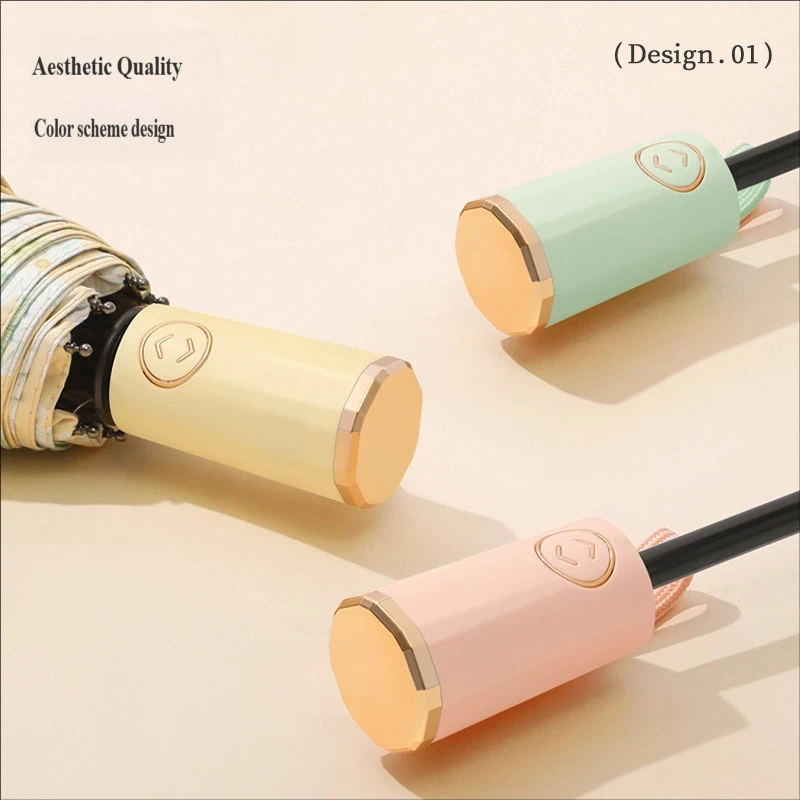 New Arrival Automatic Folding Umbrella, High Appearance, Sun Shade & UV Protection, Dual Use Sun and Rain Umbrella for Women