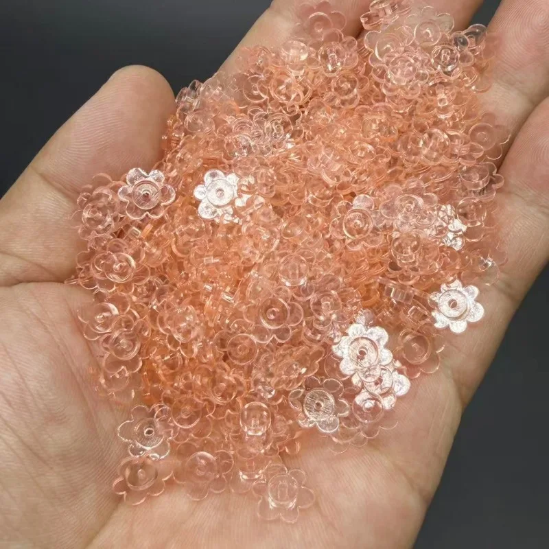 500g Clear Six-Petal Flower Slime Filler DIY Handmade Ball Accessories Universal Small Particles Additives for Slime Making