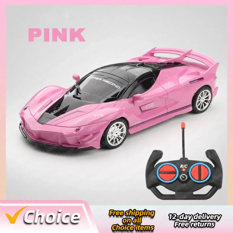 Radio Remote Control Car 1:18 Chargeable RC Car High Speed 15km/h 2.4G With LED Light Toys for Boys Girls Vehicle Racing Hobby