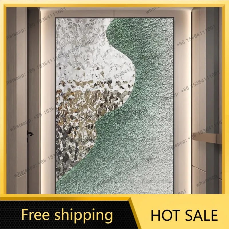 LJY modern minimalist light luxury living room entryway sofa feature wall with a sense of luxury