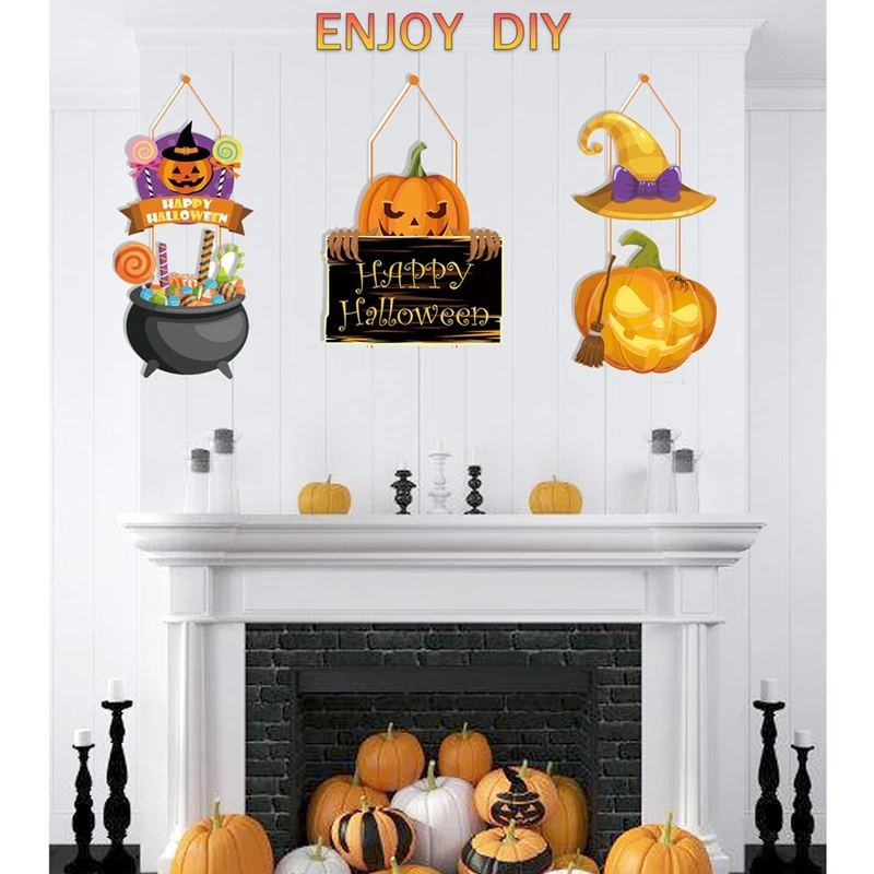 

Hot Salehalloween Decoration Scene Layout Of Ghost Festival Hanging On The Door Hanging Pumpkin Halloween Ornaments