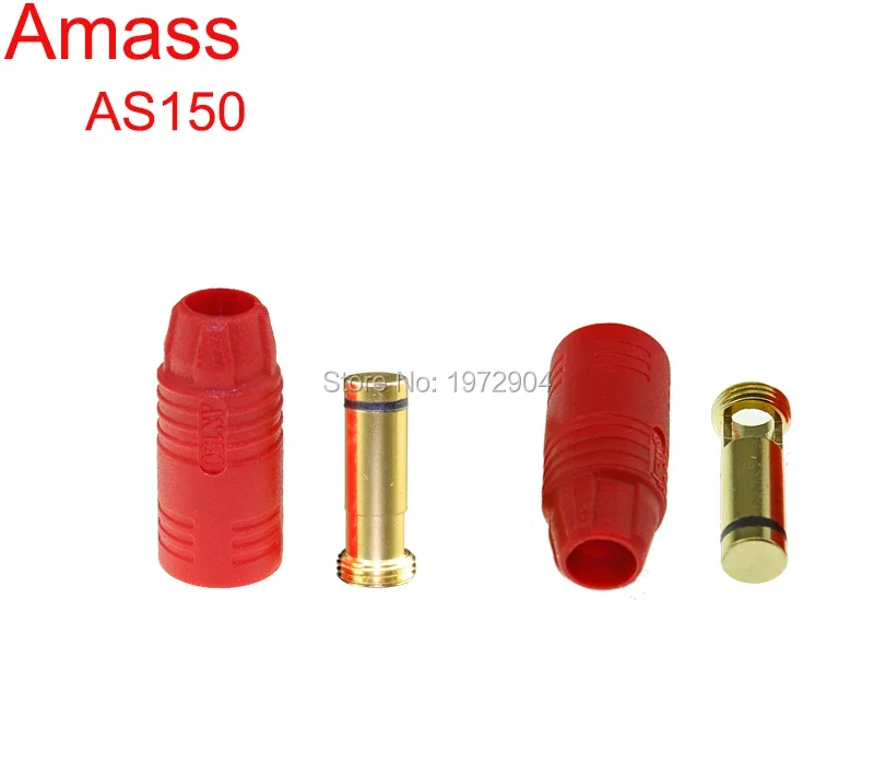 Original Amass AS150 Banana Plug Connector Male Female For 150A Large Current With 6MM Banana Plug Bullet Connectors