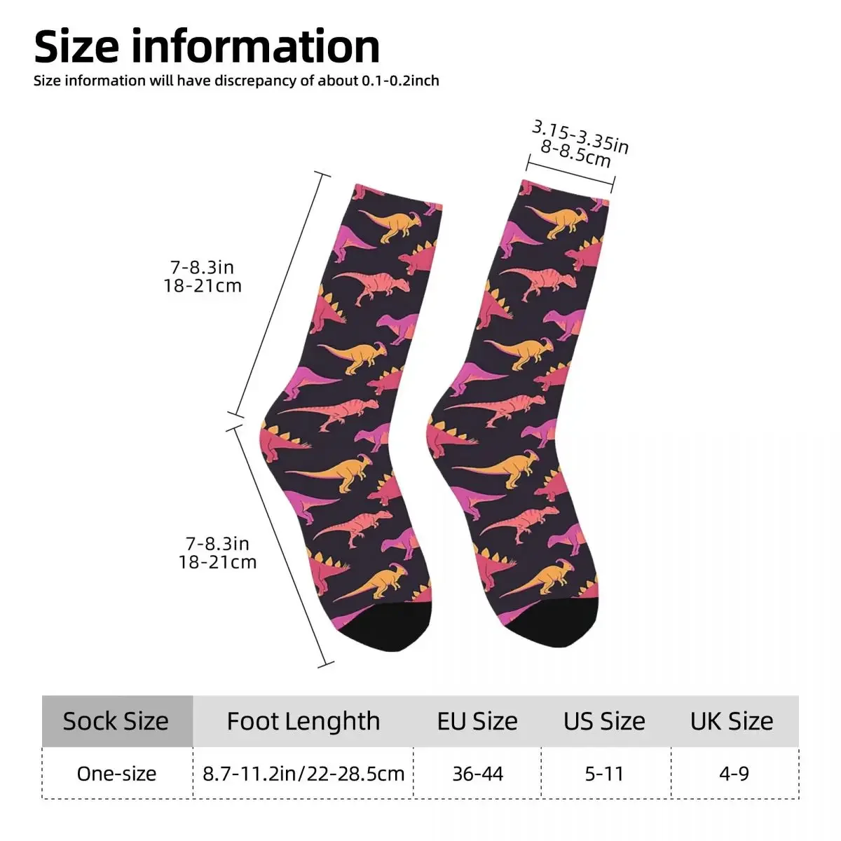 Mosaic Of Dinos 3 Socks Harajuku High Quality Stockings All Season Long Socks Accessories for Man's Woman's Christmas Gifts