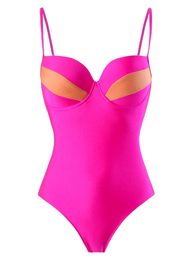 Vintage Women Swimwear One Piece Swimsuit Luxury Bikini Backless Beach Dress Designer Bathing Suit Summer Surf Wear Beachwear