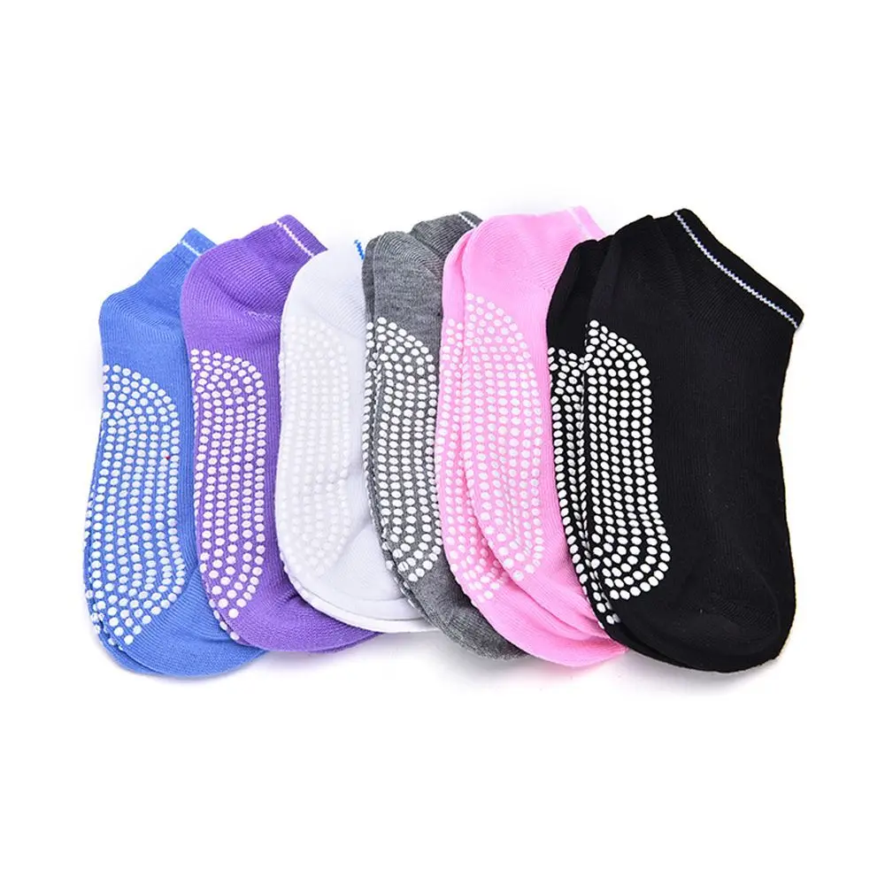 High Quality Breathable 5 Colors Can Choose Soft Cotton Silicone Massage Yoga Socks Pilates Socks Anti-skid Grip Non Slip Socks