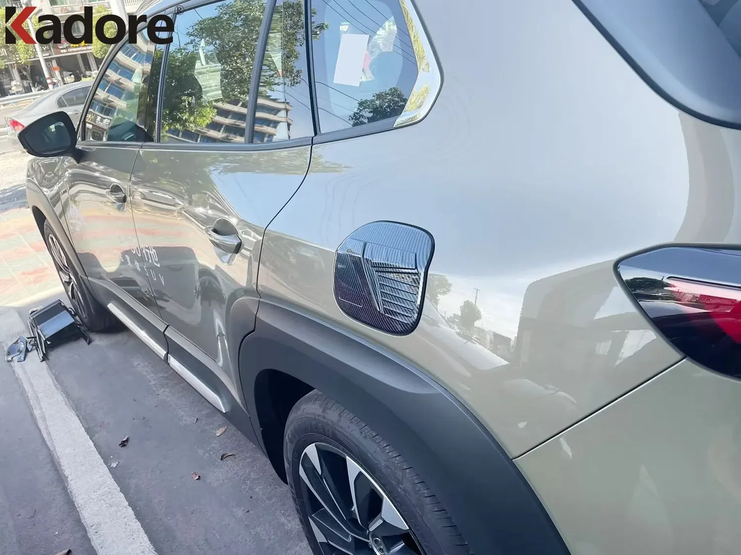 لمازدا CX-50 CX50 2023 2024 2025 2026 ألياف الكربون الغاز غطاء خزان الوقود غطاء حشو الزيت غطاء الكسوة تصفيف السيارة ملصق اكسسوارات