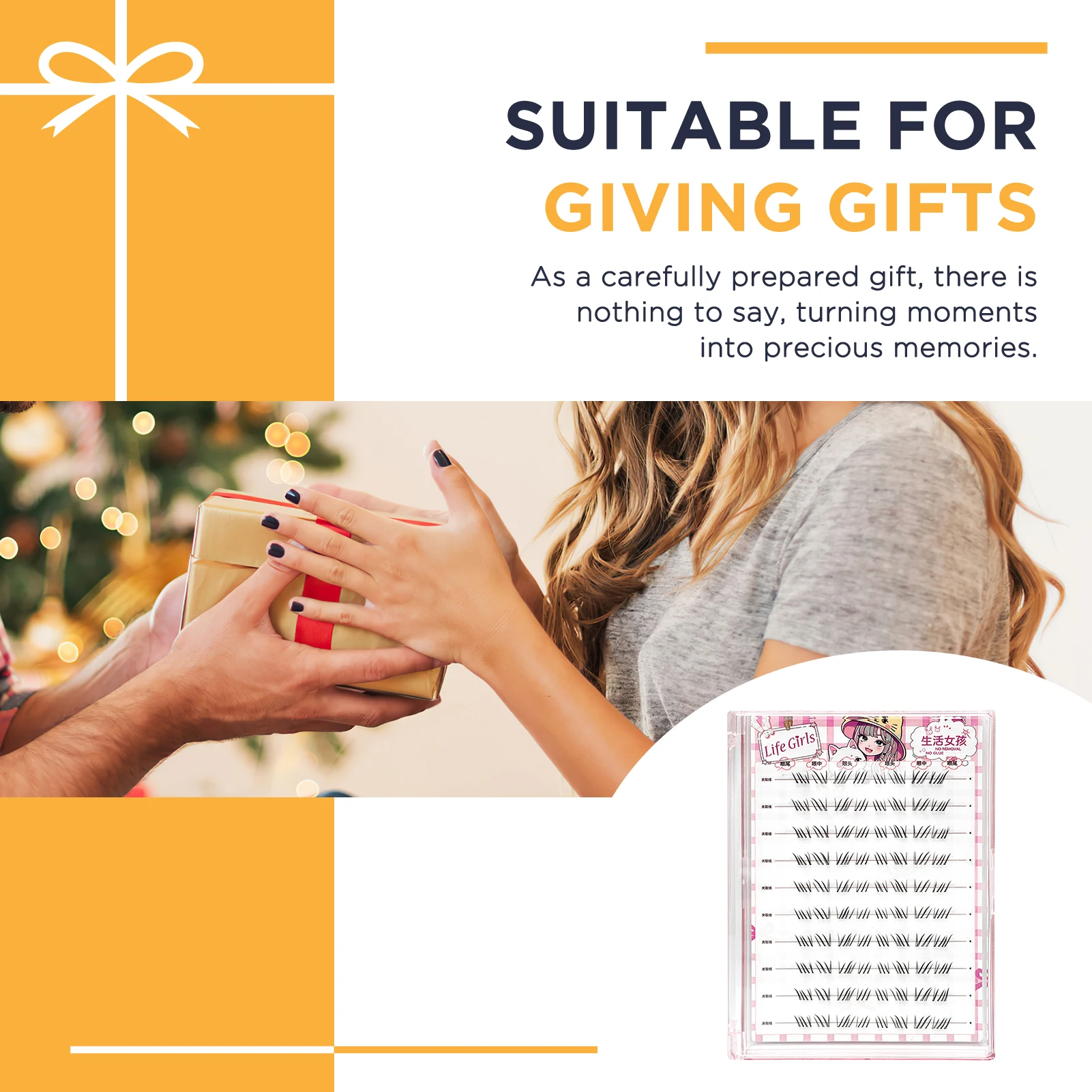 つけまつげの下に自然に装着するエクステンション、接着剤不要、3-5mmの混合長さ、個別の下まつげ、DIYサロン、毎日のメイクアップ