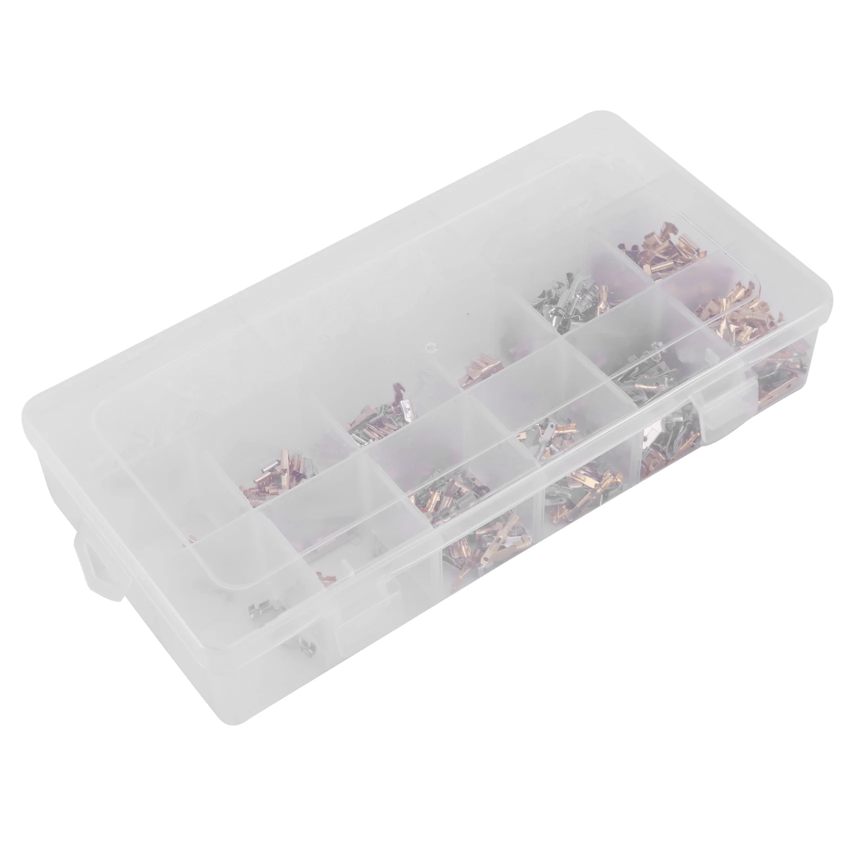SHGO 540Pcs 2.8/4.8/6.3mm Wire Connectors Kit Crimp Male Female Spade Terminals Set with Insulating Sleeve