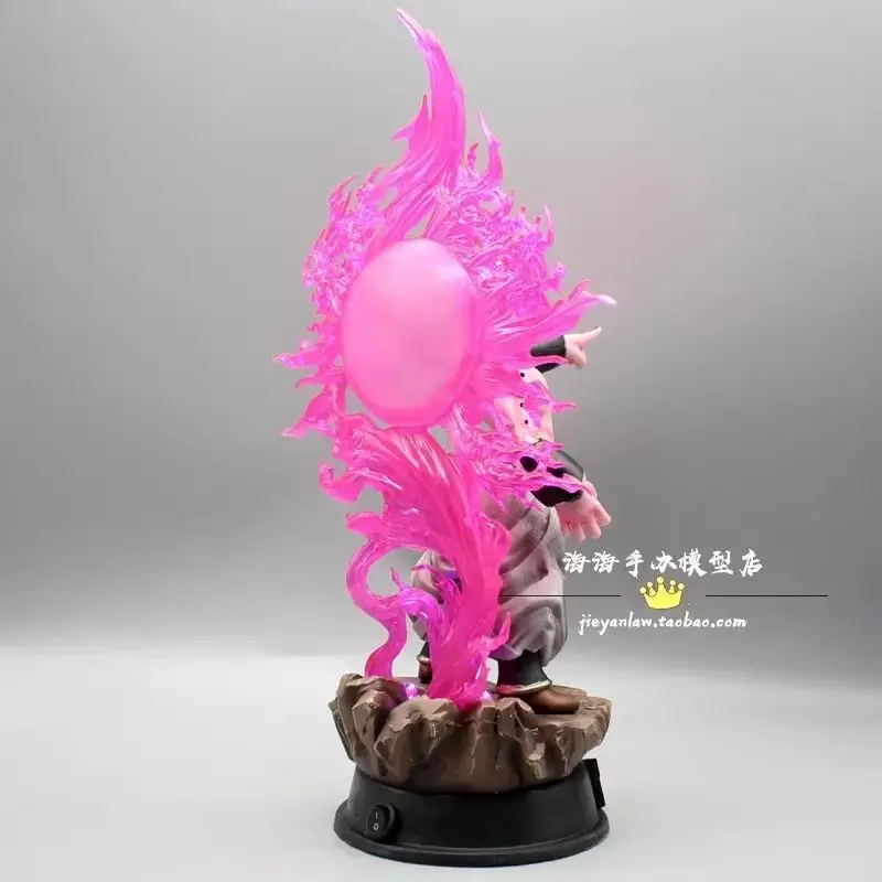 37 سنتيمتر أنيمي لعبة دراغون بول بو الشكل ماجين بو بو بولي كلوريد الفينيل عمل أرقام مصباح ليد تحصيل نموذج ماجينبو الاطفال هدية تمثال اللعب #5