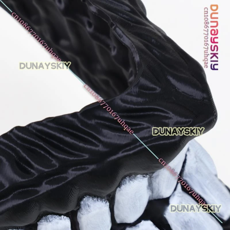 Dandadan Ken Takakura Ken Okarun Cosplay Mask Fight Mode Roleplay 3D Printed Prop Scary Black Outfit Halloween Party Accessories