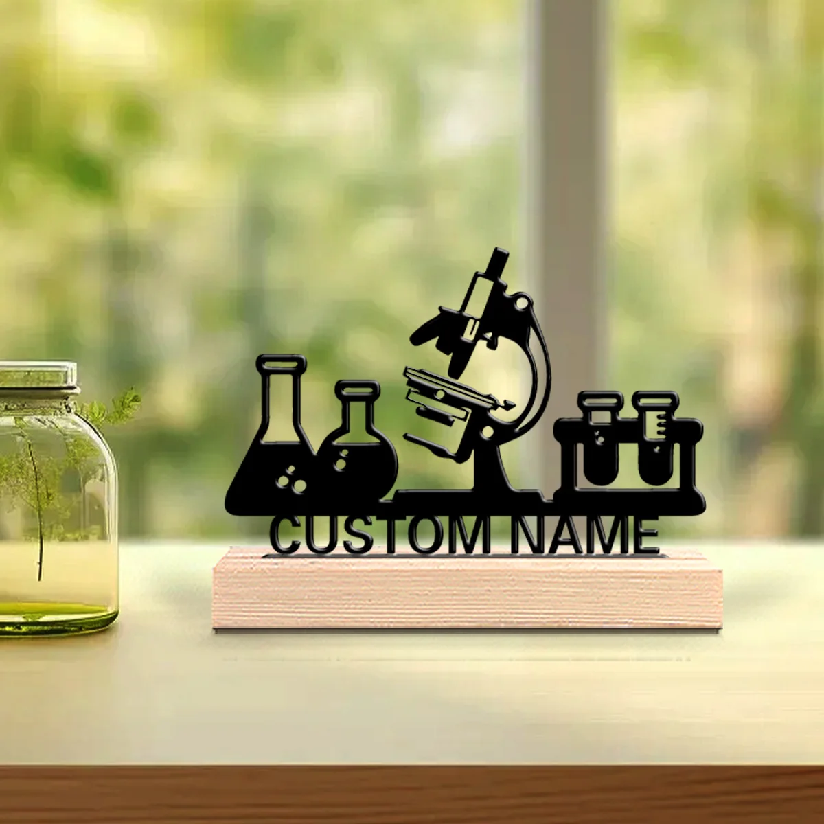 1pc Beauty Personalized Custom Experimental Tools Metal Statues Artist’s Gift with Wooden Base Perfect for Painters Studios