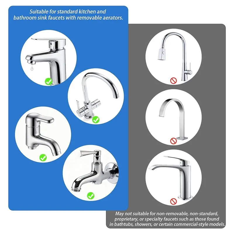 WCS-For Faucet Adapter 16 PCS, Kitchen Sink For Aerator, Male To Female Water Hose,Attachment For Faucet