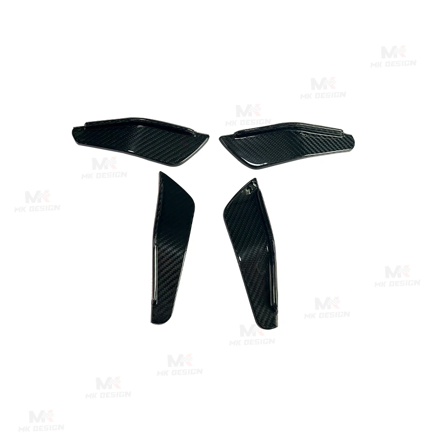 

Carbon Fiber Front Bumper Side Splitters Canards for BMW M2 G87 2022-IN Carbon Side Spats Fins Side Canards Car Accessories