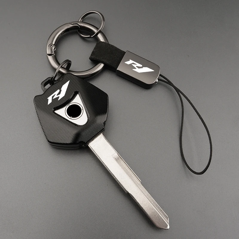 New Fit For Yamaha YZFR1 YZF R1 YZF-R1 R1M Motorcycle Accessories Aluminum CNC Key Cover Case Shell & Keychain Keyring