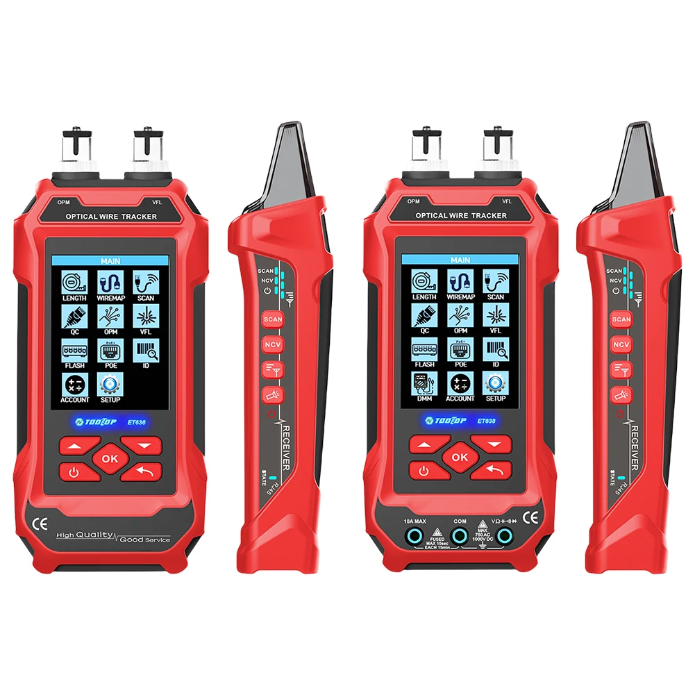 Tester per cavi di rete Tester per cavi Ethernet con collegamenti RJ45 Tracciatore per cavi POE Rilevatore di cavi di rete Tracker Riparazione di rete