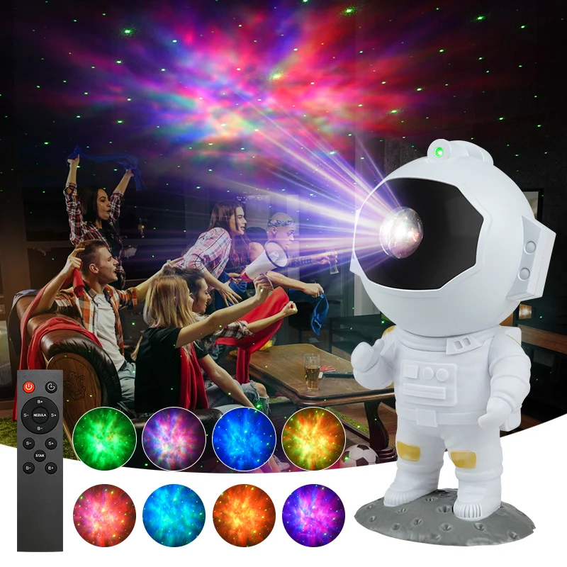 Sterprojector Galaxy Nachtlampje Astronaut Nebula Galaxy Verlichting Ruimte Slaapkamerprojector Sterrennevel voor kinderen Volwassenen Geschenken