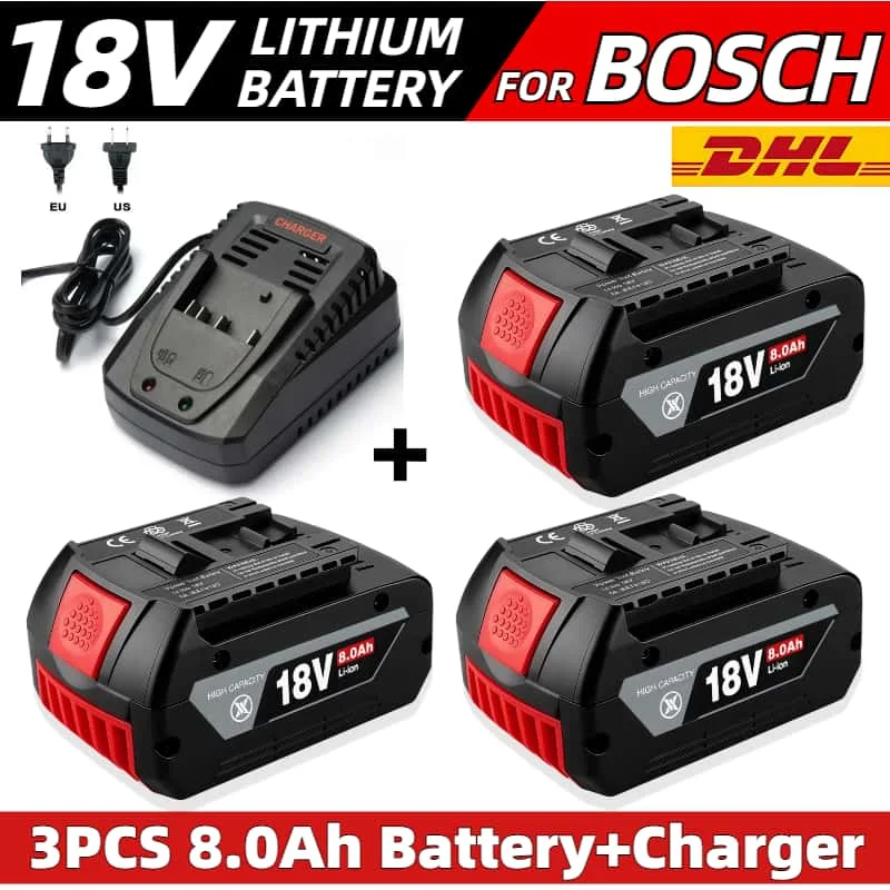 

AVTARK brand-new 12.0Ah Battery Original for Bosch 18V Professional GBA GBH GSR GSB BAT618 BAT609 BAT620 Replacement Batteries